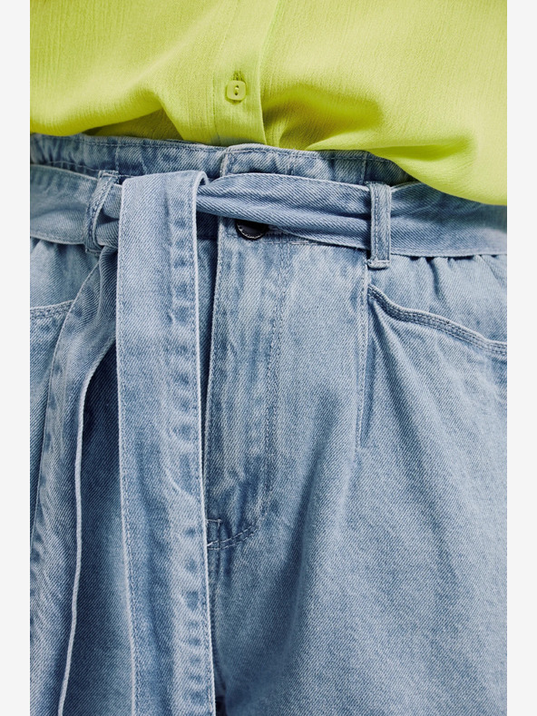 Moodo Hellblaue Damen Denim Shorts Moodo