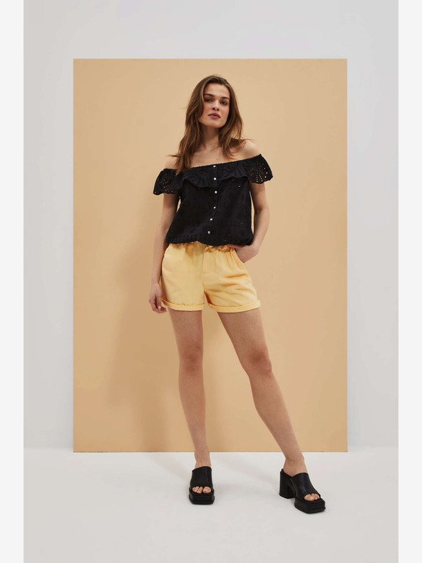 Moodo Gelbe Moodo Shorts für Frauen
