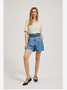 Moodo Blaue Damen Denim Shorts Moodo