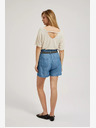 Moodo Blaue Damen Denim Shorts Moodo