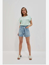 Moodo Blaue Damen Denim Shorts Moodo