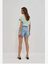 Moodo Blaue Damen Denim Shorts Moodo