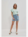 Moodo Blaue Damen Denim Shorts Moodo
