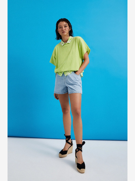 Moodo Hellblaue Damen Denim Shorts Moodo