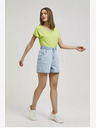 Moodo Hellblaue Damen Denim Shorts Moodo