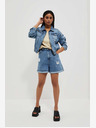 Moodo Blaue Damen Denim Shorts Moodo