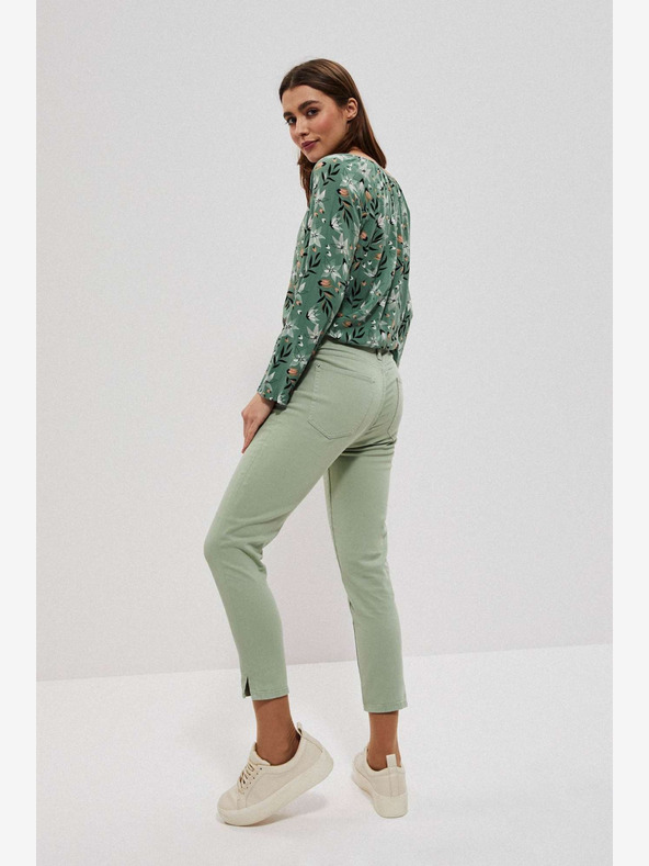 Moodo Hellgrüne Damenhosen Moodo