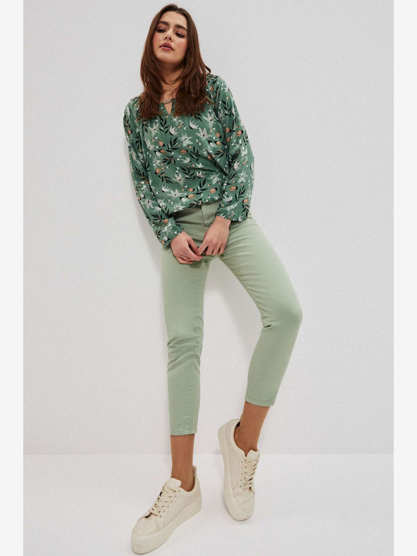 Moodo Hellgrüne Damenhosen Moodo