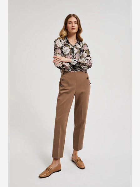 Moodo Braune Damenhosen Moodo