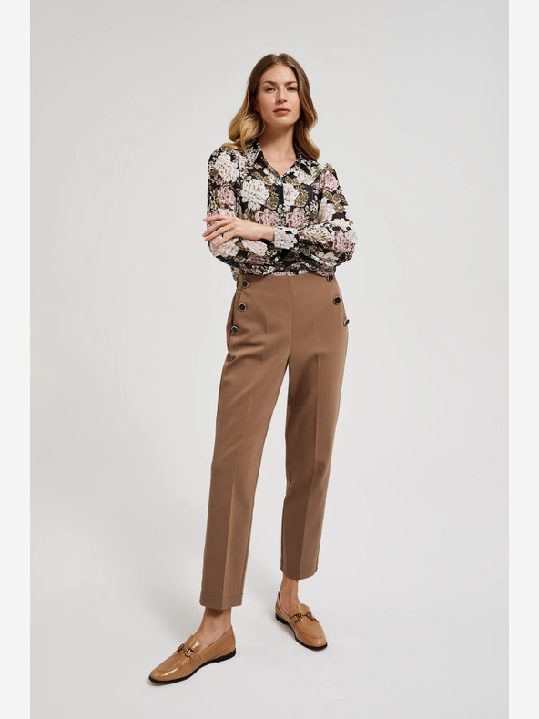 Moodo Braune Damenhosen Moodo