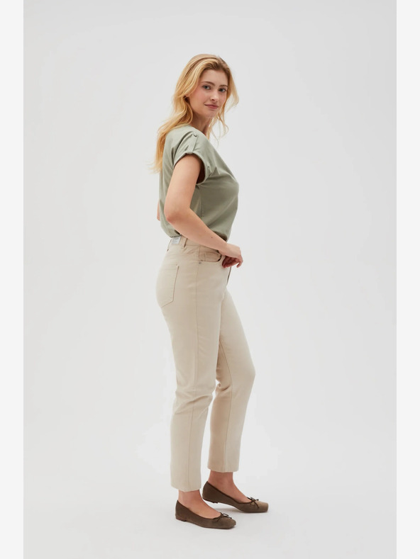 Moodo Damen Hose beige Moodo