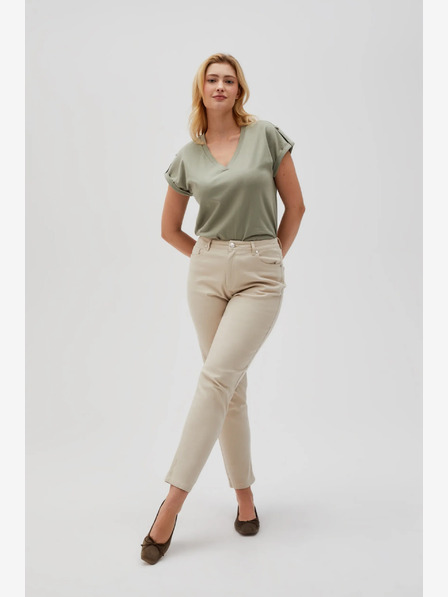 Moodo Damen Hose beige Moodo
