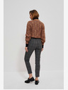 Moodo Moodo Grau Damen Karo-Hose