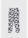 Moodo Schwarz-weiße Damen Blumenhose Moodo