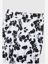 Moodo Schwarz-weiße Damen Blumenhose Moodo