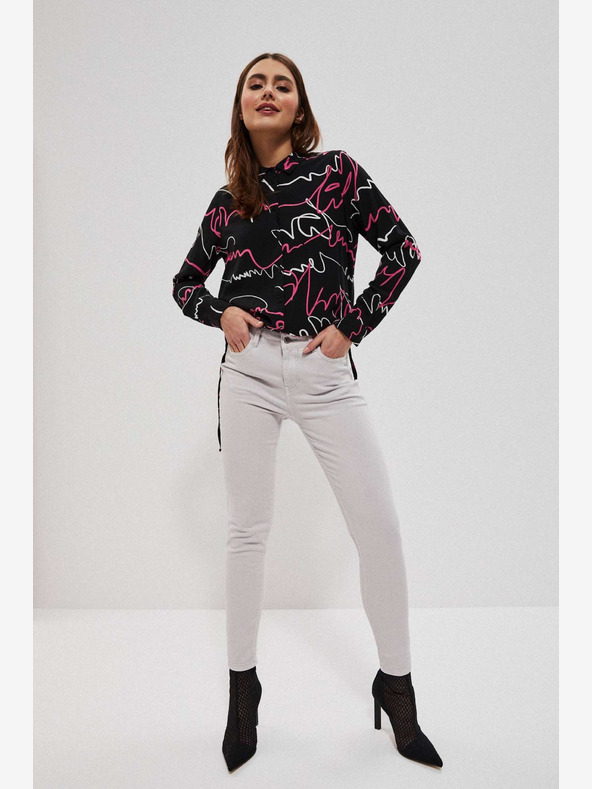 Moodo Hellgraue Damenhose Moodo