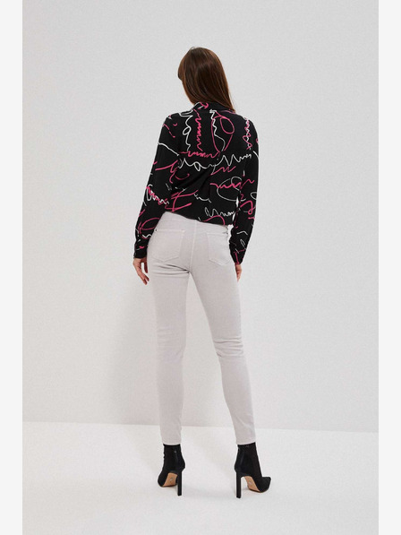 Moodo Hellgraue Damenhose Moodo