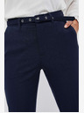 Moodo Dunkelblaue Damenhose mit Gürtel Moodo