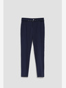 Moodo Dunkelblaue Damenhose mit Gürtel Moodo
