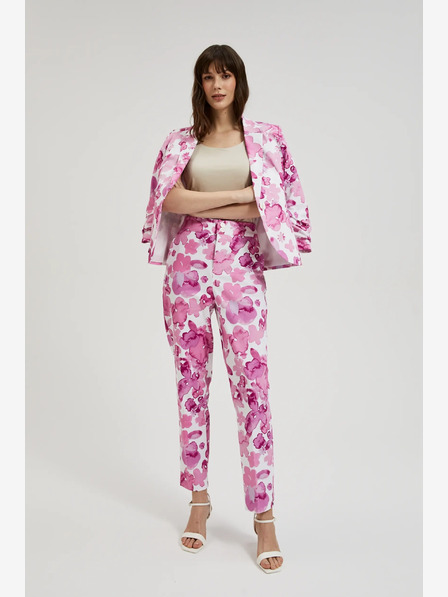 Moodo Rosa Damenhose mit Blumenmuster Moodo