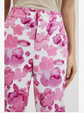 Moodo Rosa Damenhose mit Blumenmuster Moodo