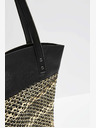 Moodo Beige und Schwarze Damenhandtasche Moodo