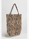 Moodo Weiße und braune gemusterte Damen-Tasche von Moodo