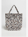 Moodo Moodo Weiß und Beige Gemusterte Damen Tasche
