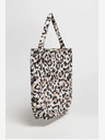 Moodo Moodo Weiß und Beige Gemusterte Damen Tasche