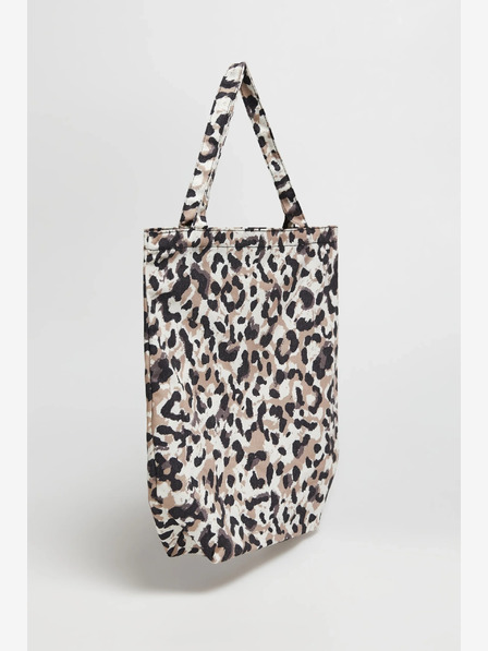 Moodo Moodo Weiß und Beige Gemusterte Damen Tasche