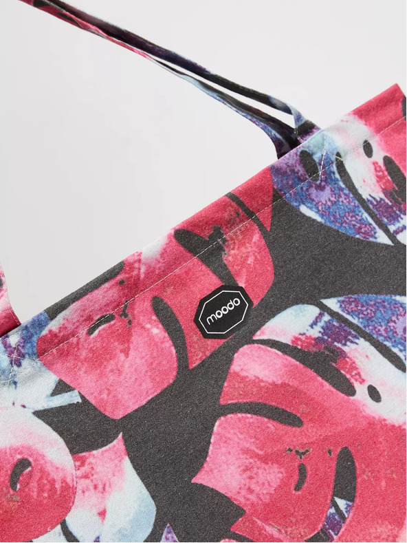 Moodo Blau-rosa gemusterte Damentasche Moodo