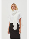 Moodo Weißer Damen-Polka-Dot-Schal Moodo
