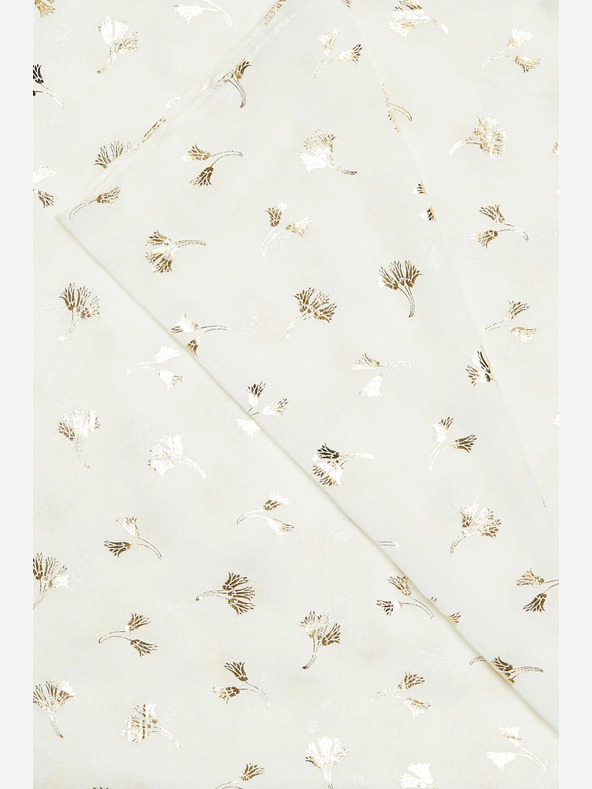 Moodo Weißer gemusterter Damenschal Moodo