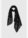 Moodo Schwarzer Damen-Polka-Dot-Schal Moodo