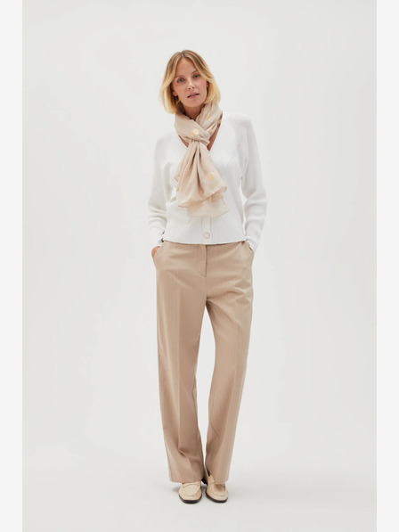 Moodo Beigefarbener Damen-Polka-Dot-Schal Moodo