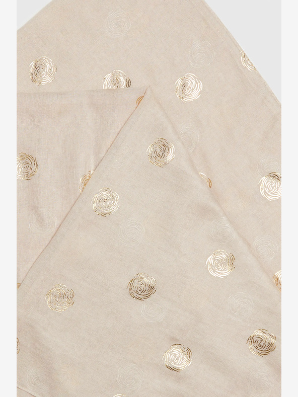 Moodo Beigefarbener Damen-Polka-Dot-Schal Moodo