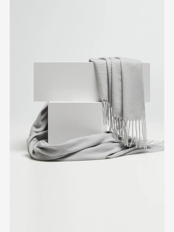 Moodo Hellgrauer Damenschal Moodo