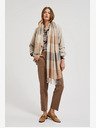 Moodo Moodo grau-beige karierter Damenschal