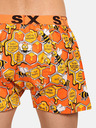 Styx Gelb und orange gemusterte Styx Schlafshorts für Herren Bienen