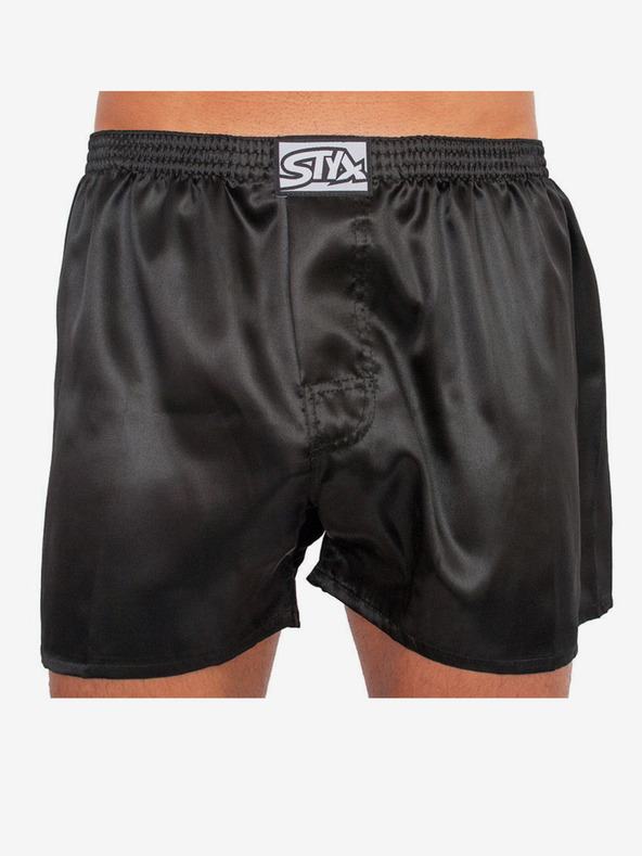 Styx Styx Satin-Shorts für Herren schwarz