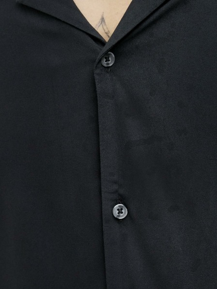 Jack & Jones Schwarzes Herren-Kurzarmhemd Jack & Jones Corp