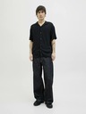Jack & Jones Schwarzes Herren-Kurzarmhemd Jack & Jones Corp