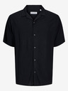 Jack & Jones Schwarzes Herren-Kurzarmhemd Jack & Jones Corp