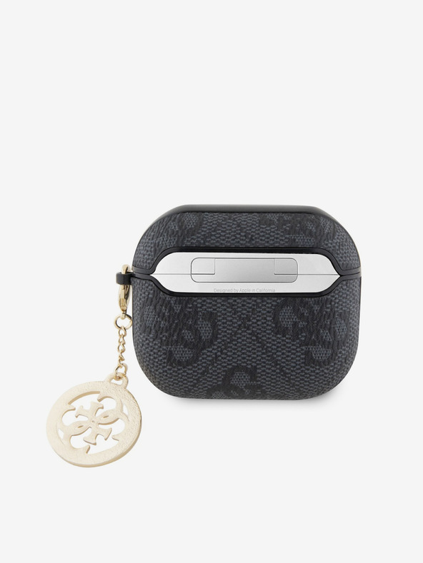 Guess Guess 4G Script PC/PU Charm Hülle für AirPods 3 Schwarz