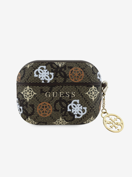 Guess Guess PU 4G Peony Charm Hülle für AirPods 3 Braun