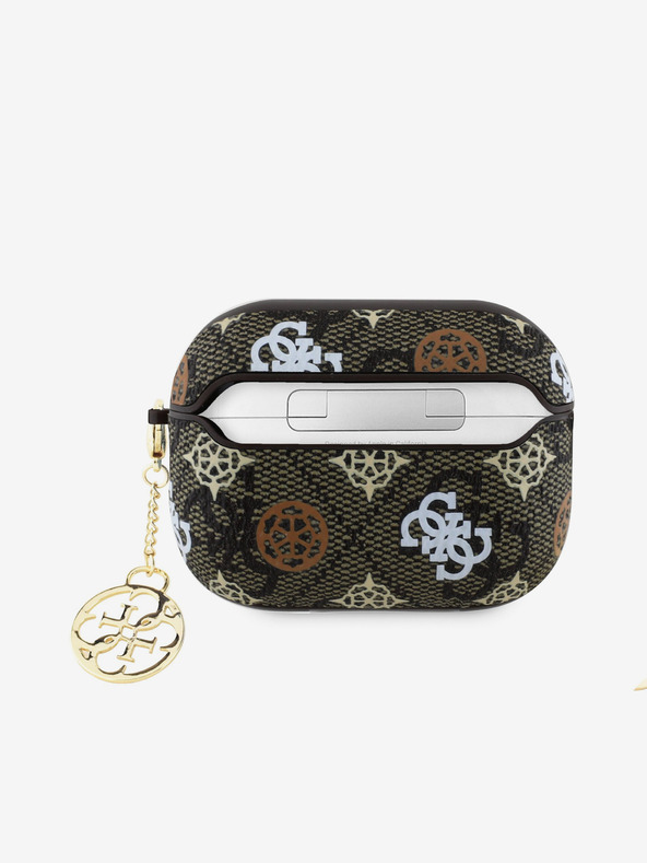 Guess Guess PU 4G Peony Charm Hülle für AirPods 3 Braun