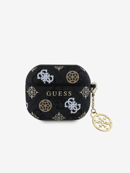 Guess Guess PU 4G Peony Charm Tasche für AirPods 3 Schwarz