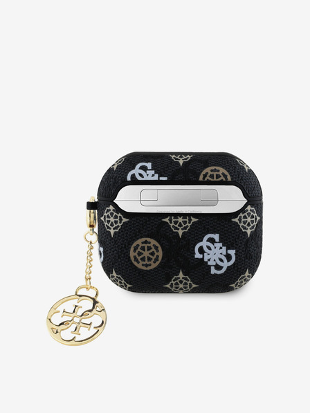 Guess Guess PU 4G Peony Charm Tasche für AirPods 3 Schwarz