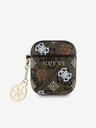 Guess Guess PU 4G Pfingstrose Charm Hülle für AirPods 1/2 Braun