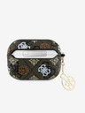 Guess Guess PU 4G Pfingstrose Charm Hülle für AirPods Pro 2 Braun